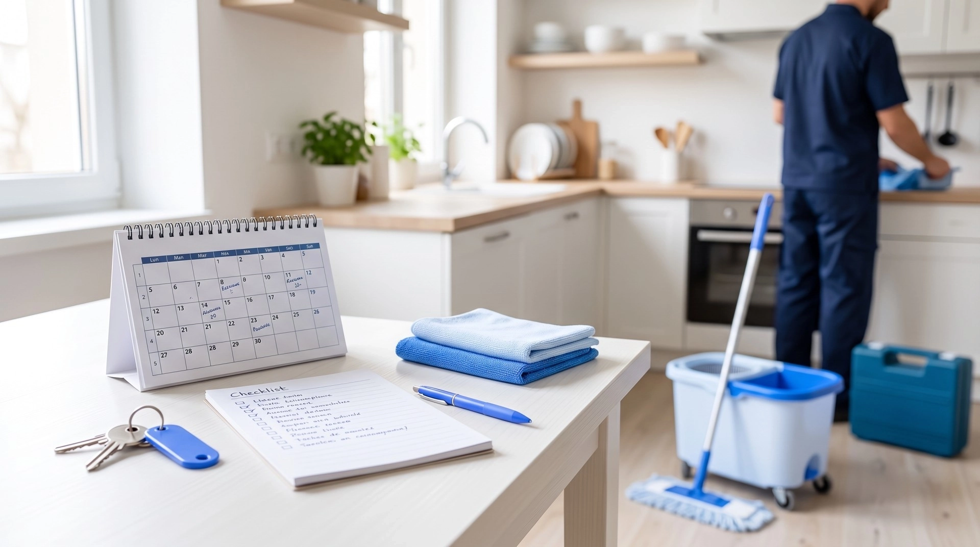 Mise en place d’un ménage régulier à domicile : calendrier et liste des tâches